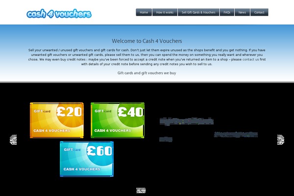 cash4vouchers.com site used Cash-vouchers