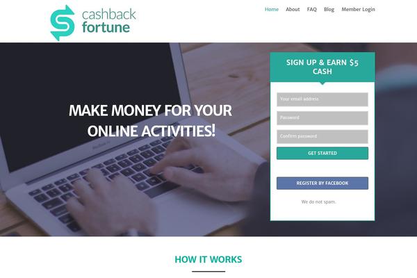 cashbackfortune.com site used Marketplus