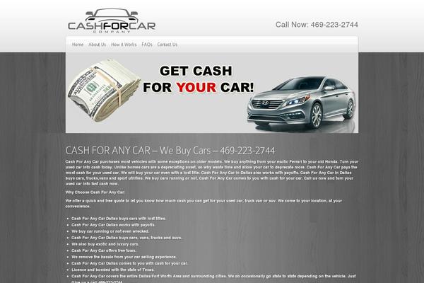 cashforanycar.com site used Cashforanycar