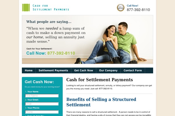 cashforsettlementpayments.com site used Cash4settlement