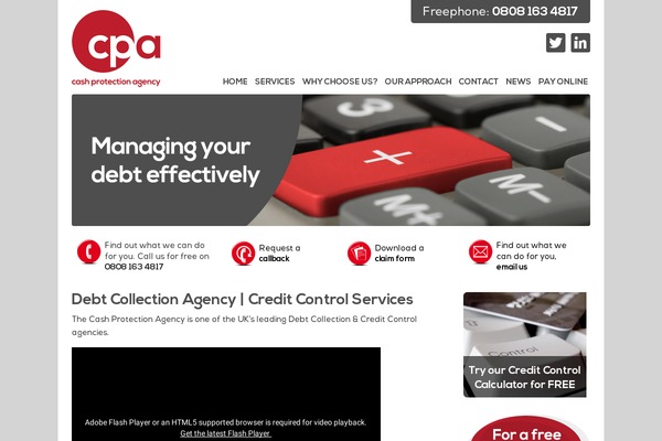 cashprotectionagency.co.uk site used Cpa