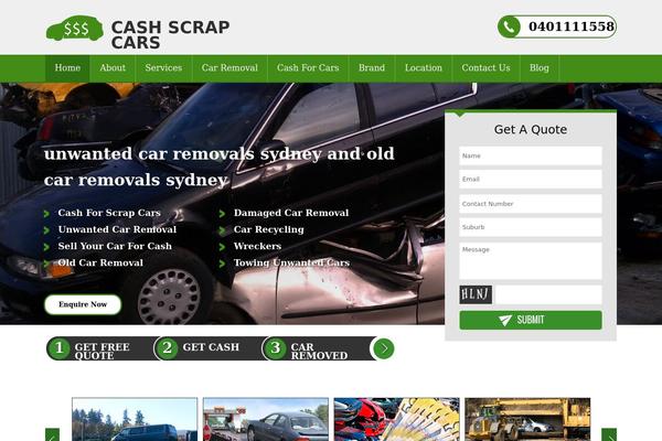 cashscrapcars.com.au site used Spacious