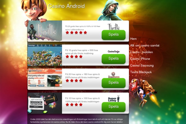 casino-andriod.se site used Casinorainbow