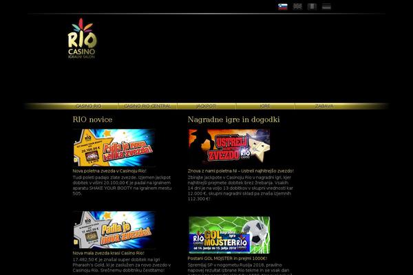 Rio theme site design template sample