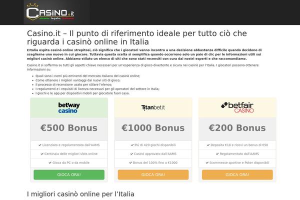 casino.it site used Infoportal