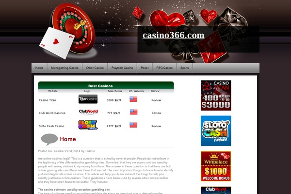 casino366.com site used Newcasino