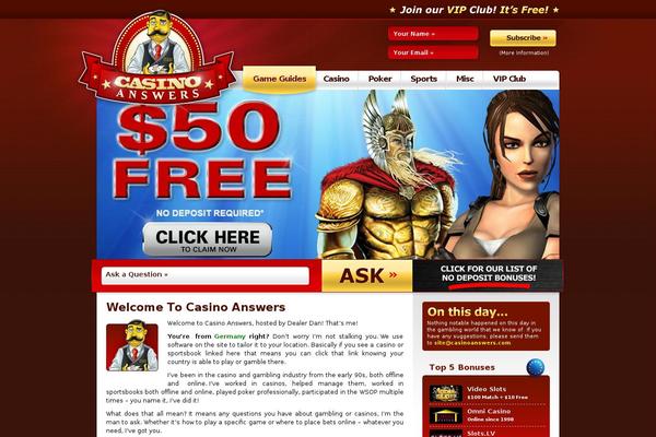 casinoanswers.com site used Casinoanswers
