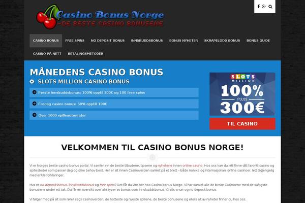 Wpcasino theme site design template sample