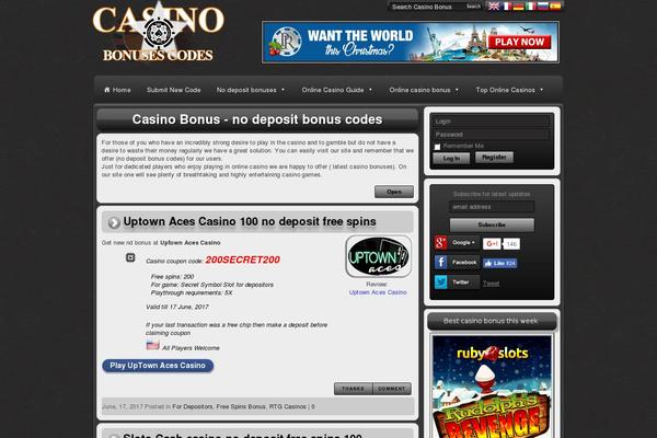 casinobonusescodes.com site used Blue