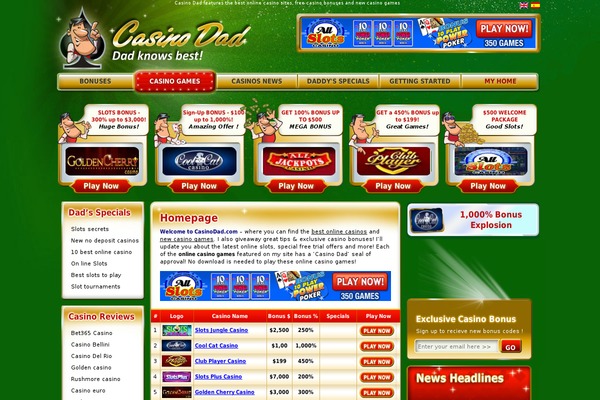 casinodad.com site used Casinodad
