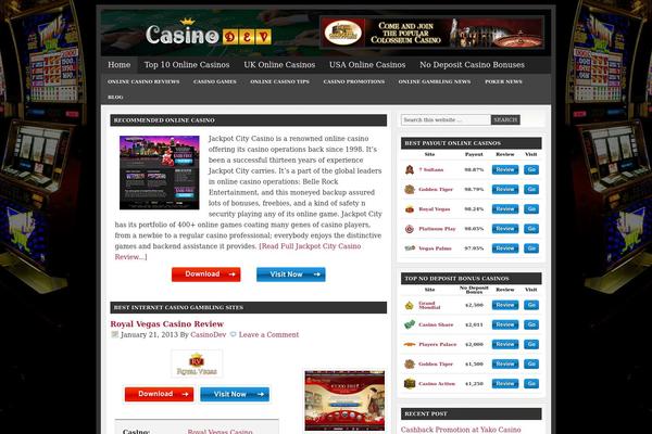 casinodev.net site used Church