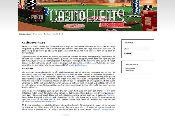 casinoevents.se site used Casinoeventsse