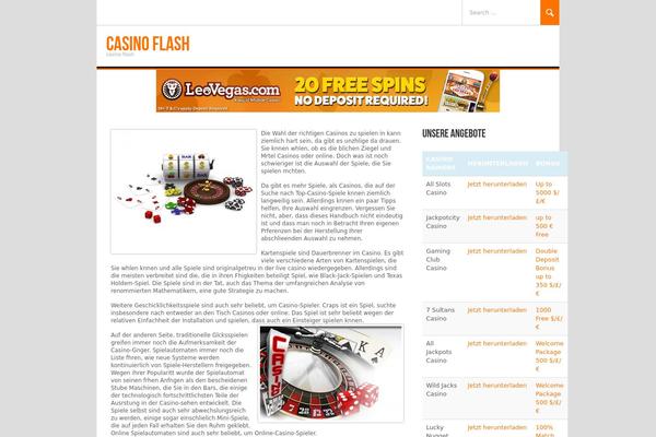 casinoflash.biz site used Koenda