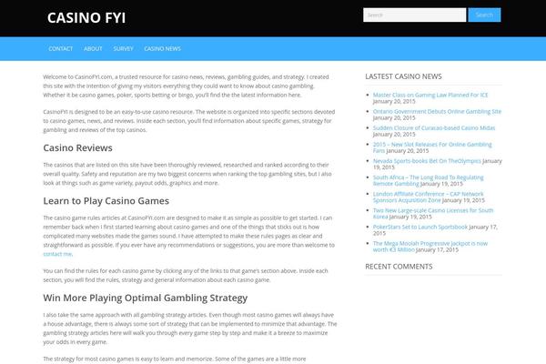 WordPress website example screenshot