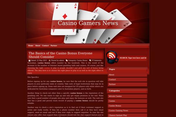 casinogamersnews.com site used Poker-theme