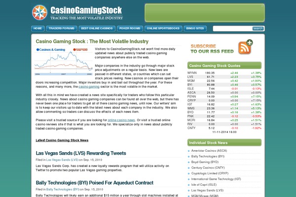 casinogamingstock.net site used Vistalicious