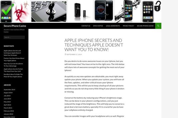 Twenty Fourteen theme site design template sample