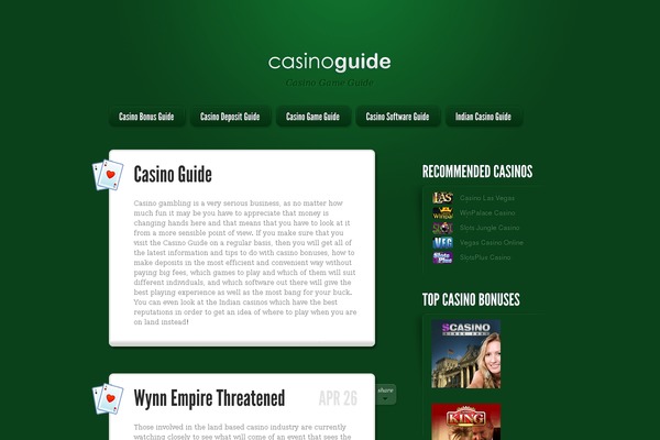 casinoguide.net site used LightBright