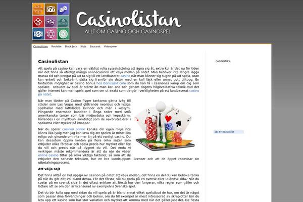 casinolistan.se site used Casinolistanse