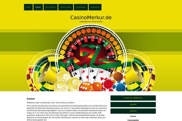 casinomerkur.de site used Onlinecasinotemplate967
