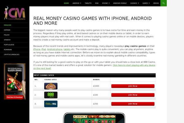 WordPress website example screenshot