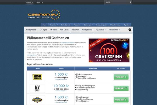 casinon.eu site used Continuum