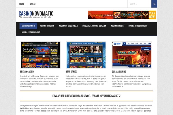 casinonovomatic.nl site used Koenda_pro