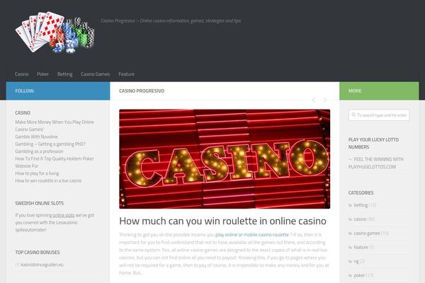 Hueman theme site design template sample