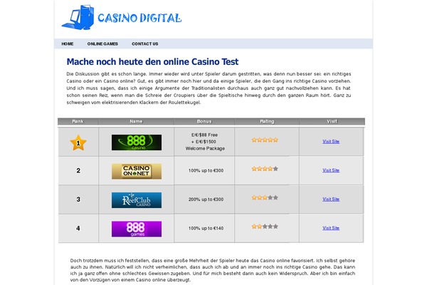 casinosdigital.de site used Reviewclean