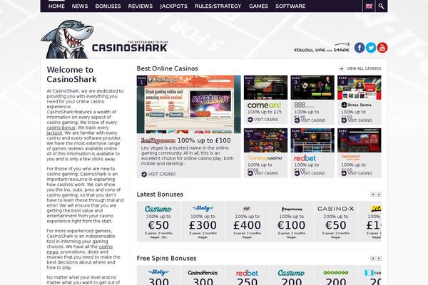 casinoshark.de site used Casinoshark