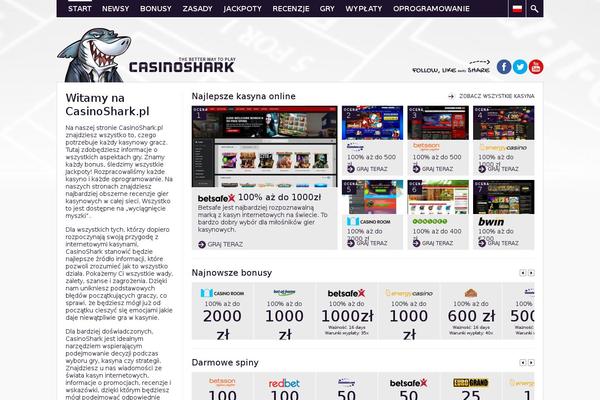 casinoshark.pl site used Casinoshark