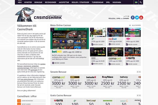 casinoshark.se site used Casinoshark