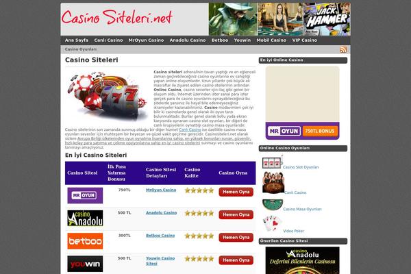 casinositeleri.net site used HeatMap Theme Pro 5