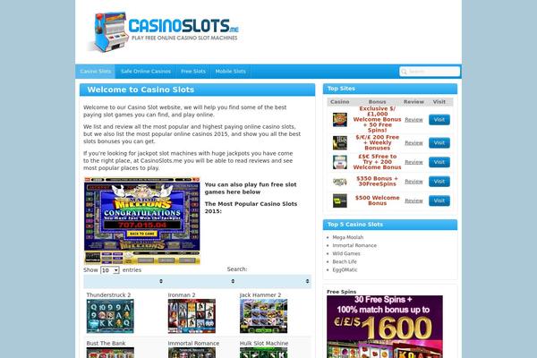 casinoslots.me site used Spreadtheme