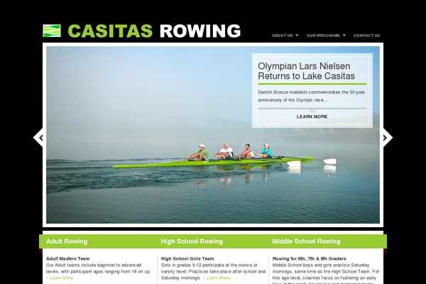 casitasrowing.org site used Organic_bold_red