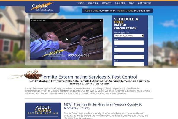 casnerexterminating.com site used Casner-theme