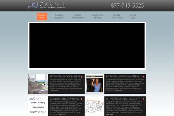 casperscreens.com site used Casperscreens