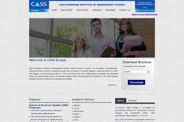 cass-edu.eu site used Univ