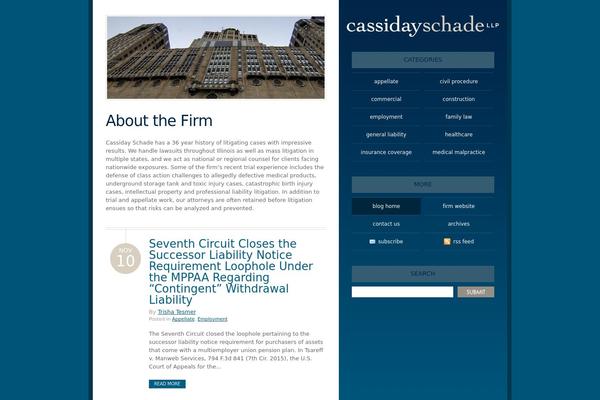 cassidayblog.com site used Cassidayschade