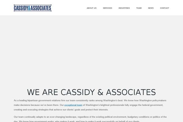 cassidy.com site used Twelve-theme