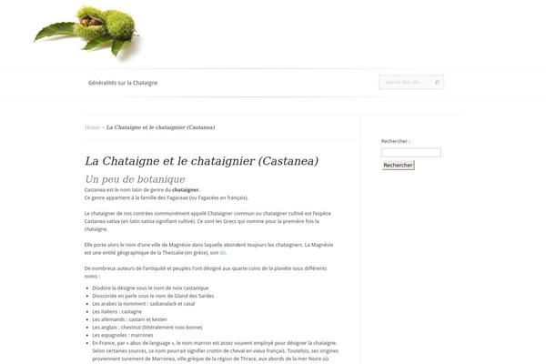 castanea.fr site used Evolution
