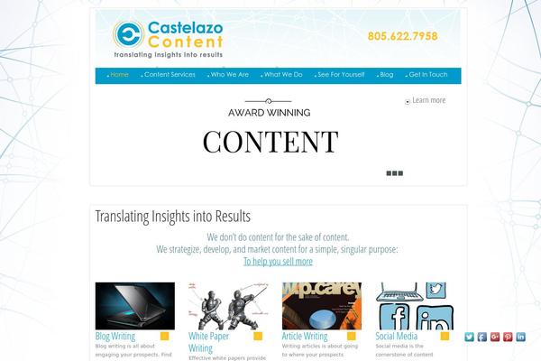castelazocontent.com site used Theme1501