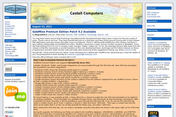 castellcomputers.com site used Journalized-blue