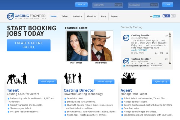 castingfrontier.com site used Speedway