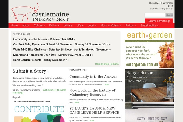 castlemaineindependent.org site used Graphix Theme