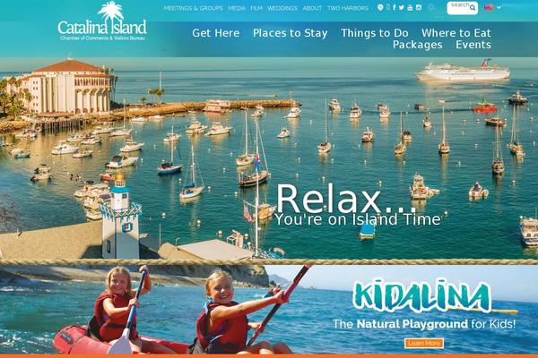 catalinaisland theme websites examples