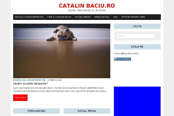 catalinbaciu.ro site used Bootstrap Blog