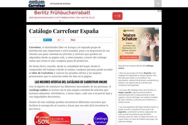 Carrefour theme site design template sample