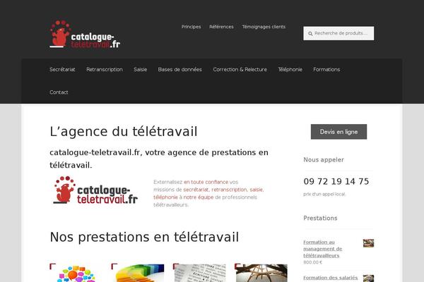 catalogue-teletravail.fr site used Boutique