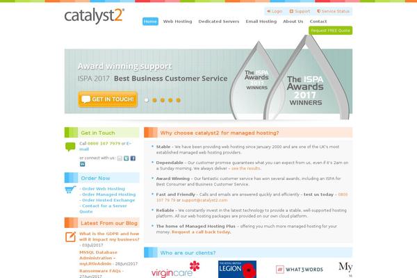 catalyst2.com site used Catalyst2-wp